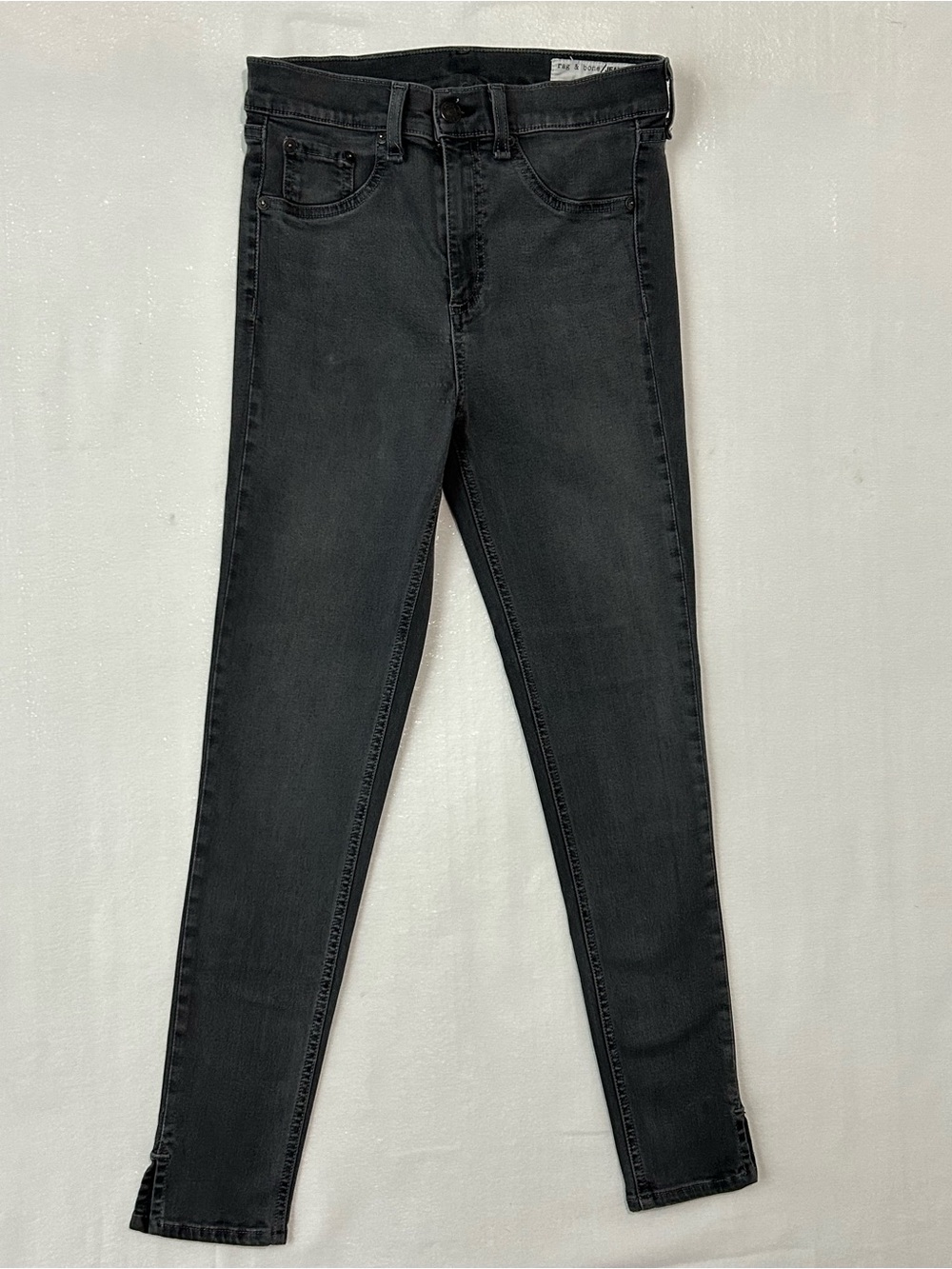 Rag & Bone Dark Grey Skinny Jeans